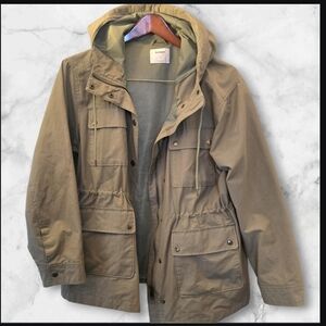 Old Navy Women's Olive Tan Utility Jacket (SIZE:Large )